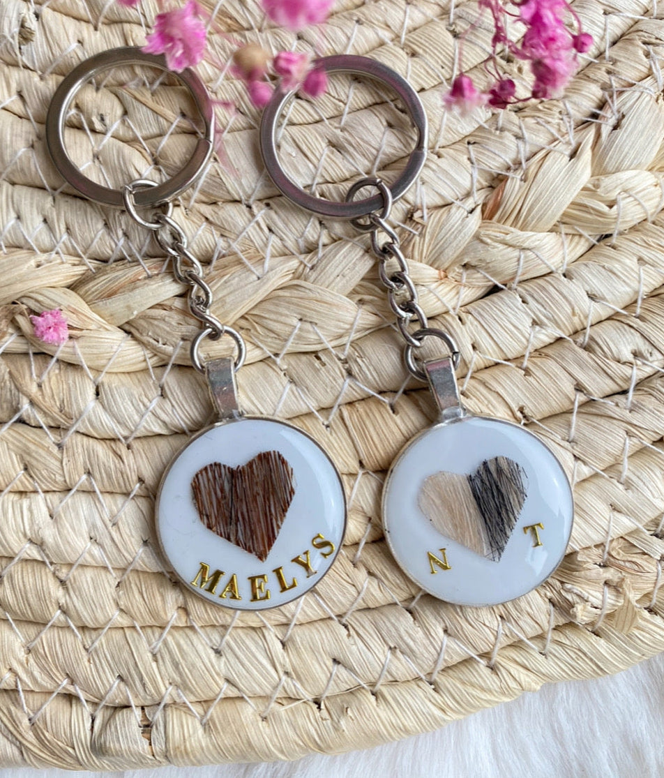 Porte Clé Insert Coeur