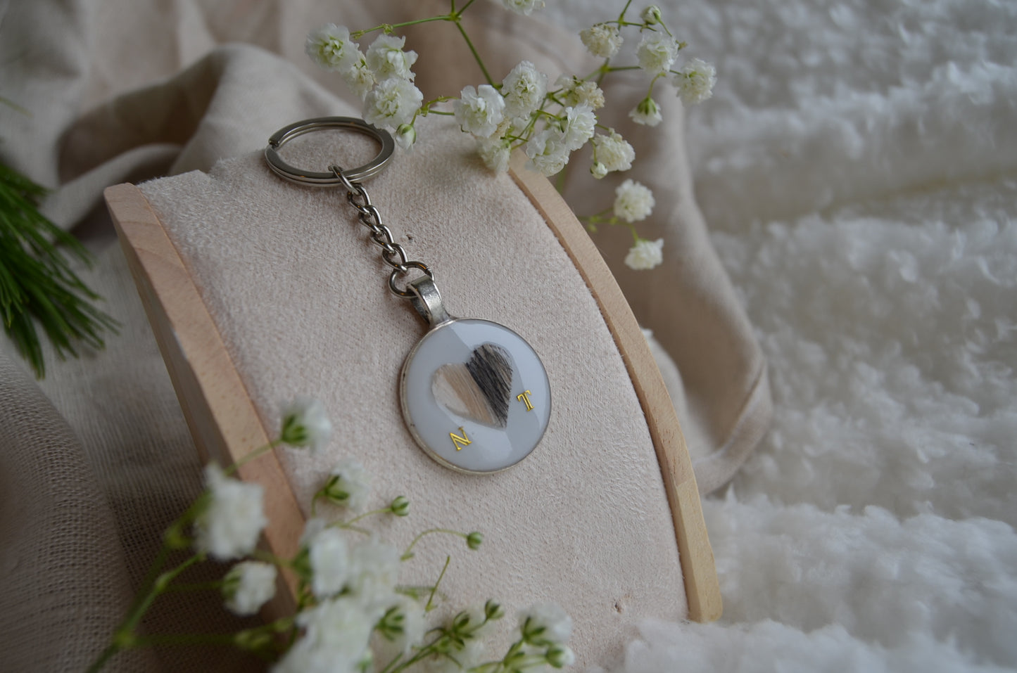 Porte Clé Insert Coeur