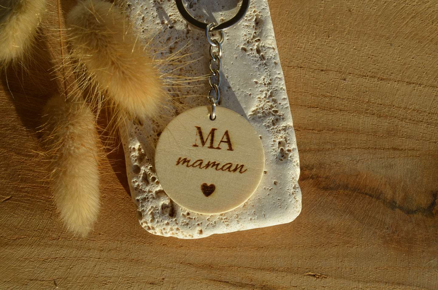 Porte Clé Bois Ma Maman