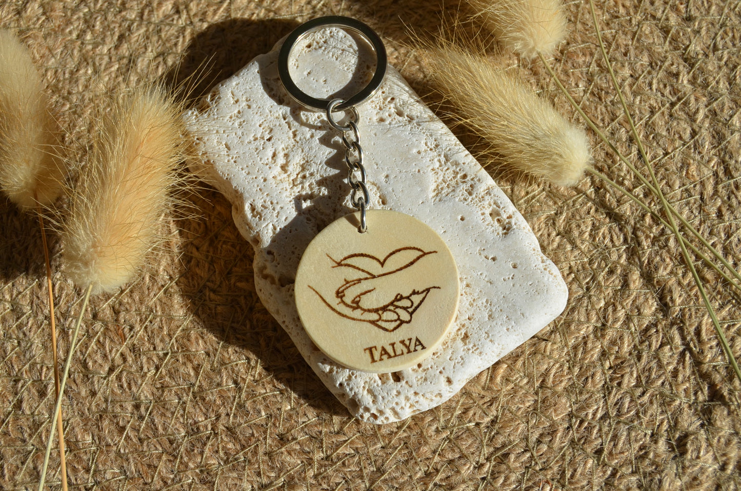 Porte Clé Bois Meilleurs amis - Personnalisé