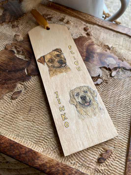 Marque-Page 2 portraits - Duo de Lecture